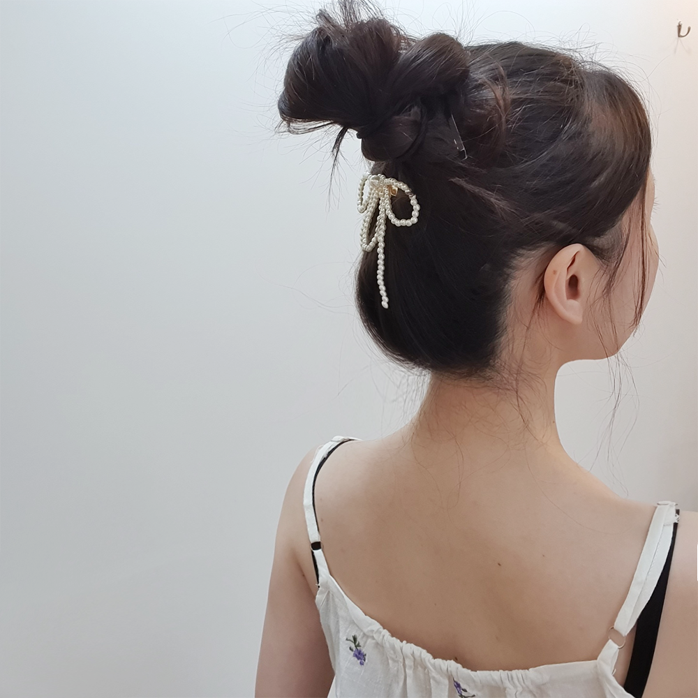 진주라인 꿀벌리본 헤어핀 : 플러브