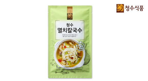 청수 멸치 칼국수 110G / 1인분 간편요리 수제비 바지락 명동 국수 재료 밀키트 : Lifeitem