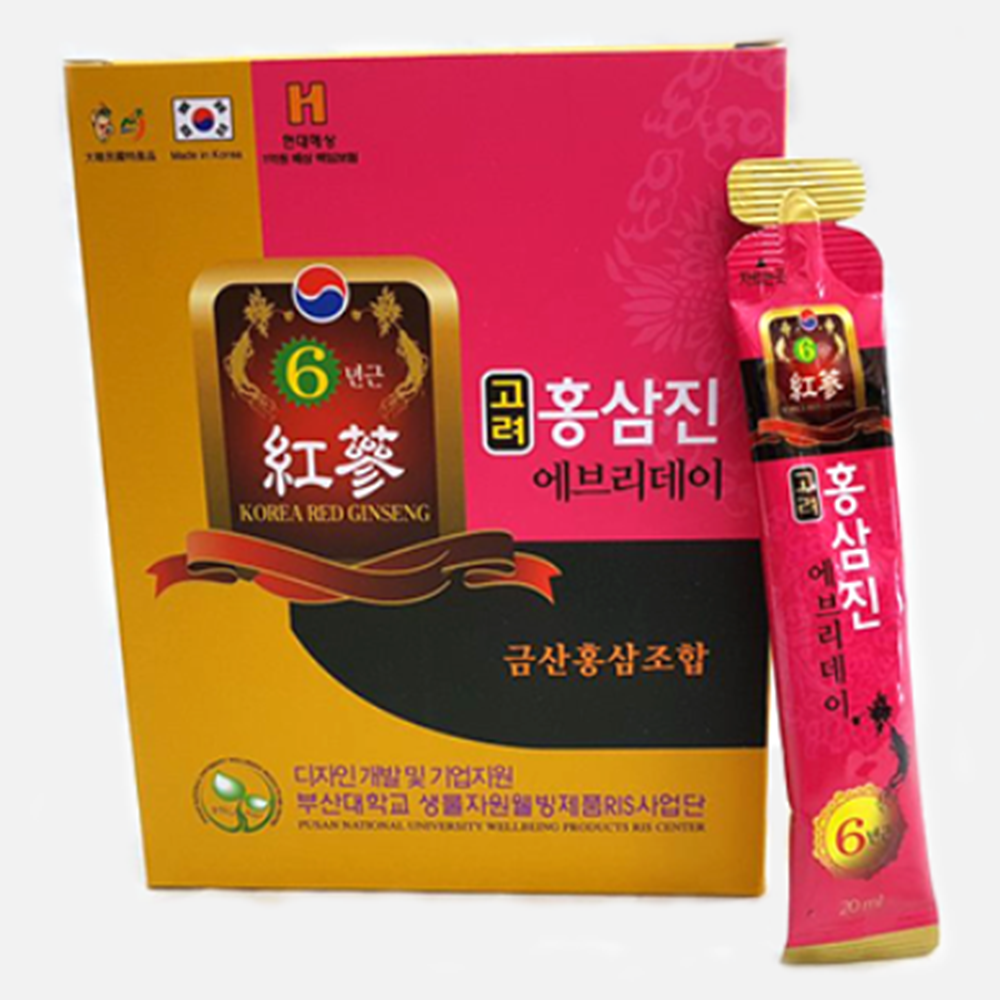6년근 고려홍 삼진 에브리 데이 20ml30포 홍삼 진액 명절 선물셋트 부모님 : 미휴타임
