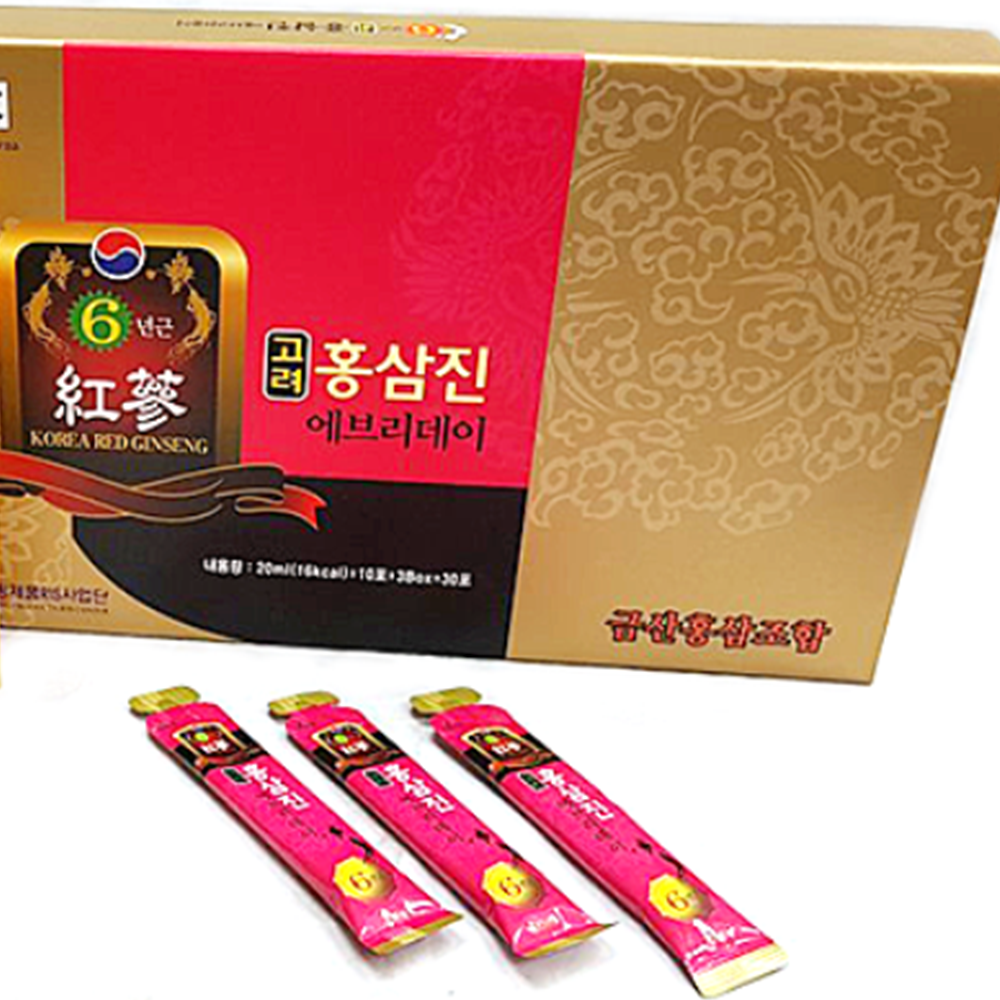 6년근 고려홍 삼진 에브리 데이 20ml30포 홍삼 진액 명절 선물셋트 부모님 : 미휴타임