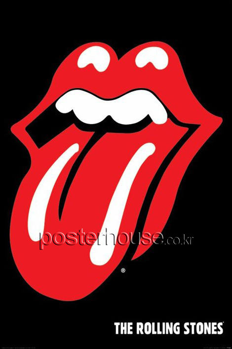 포스터 61x91 - 롤링스톤즈 / Rolling Stones: logo : 포스터하우스