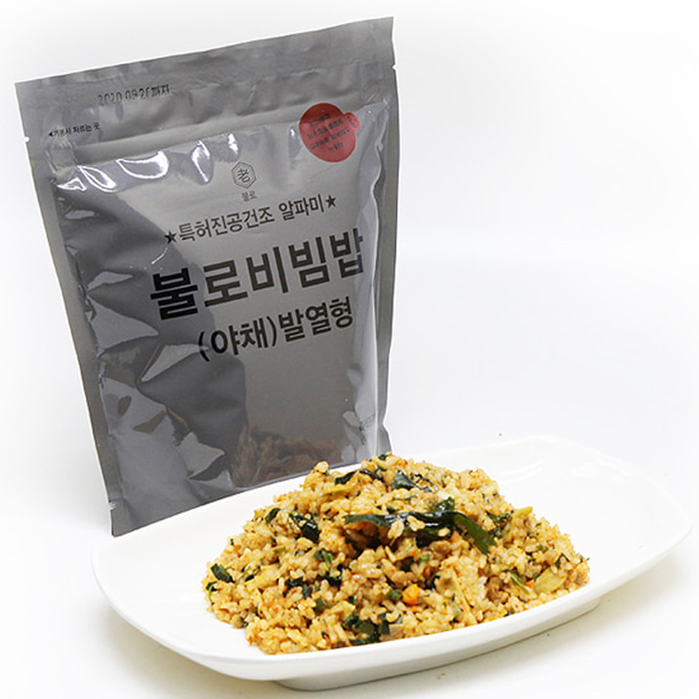 불로비빔밥 야채발열형 140g : 비상식량할인마트