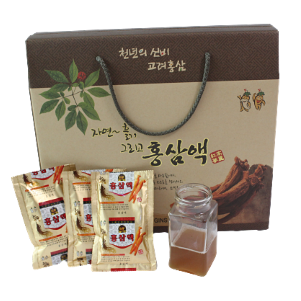 6년근 100% 홍삼액 100ml 30포 : 쌍둥이네인삼