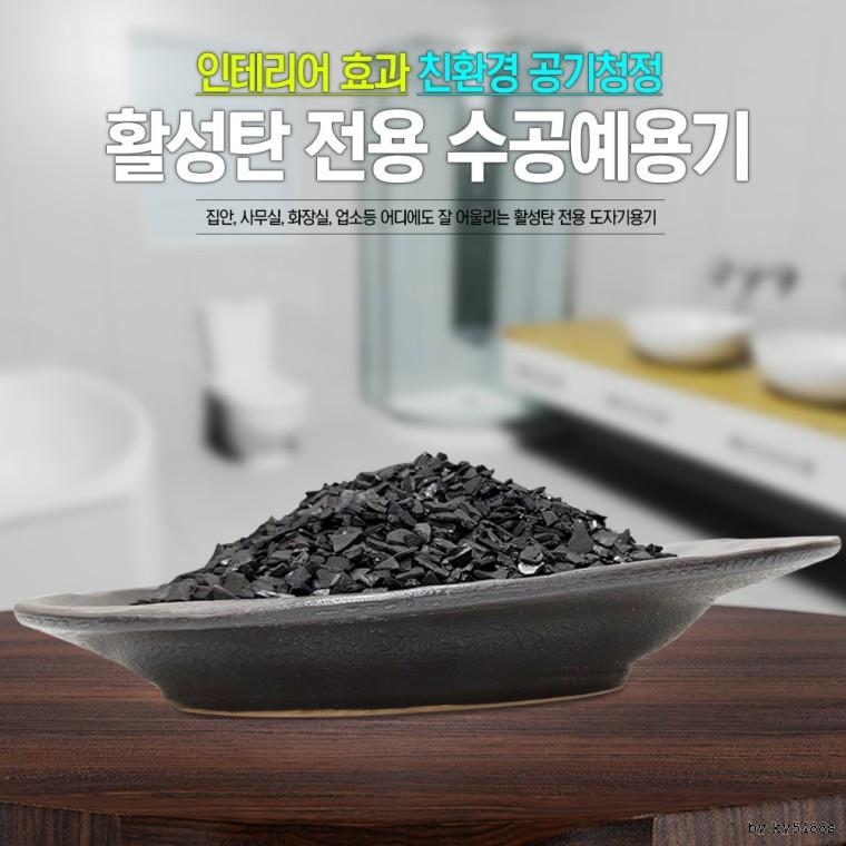 활성탄전용도자기그릇W-2 야자숯 공기청정 새집증후근 : 리뱅데이지