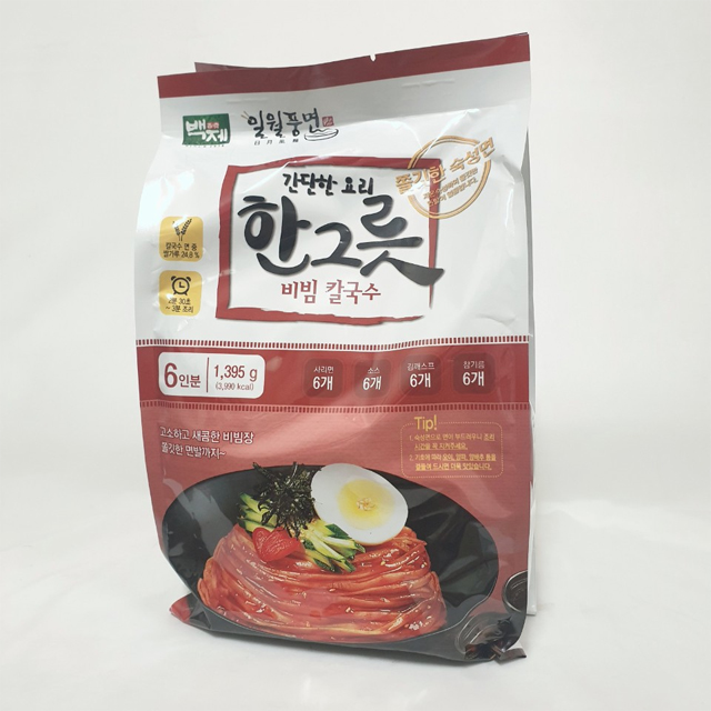 백제 한그릇 비빔칼국수 232.5g x 6개 / 코스트코 : 로씨네 슈퍼마트