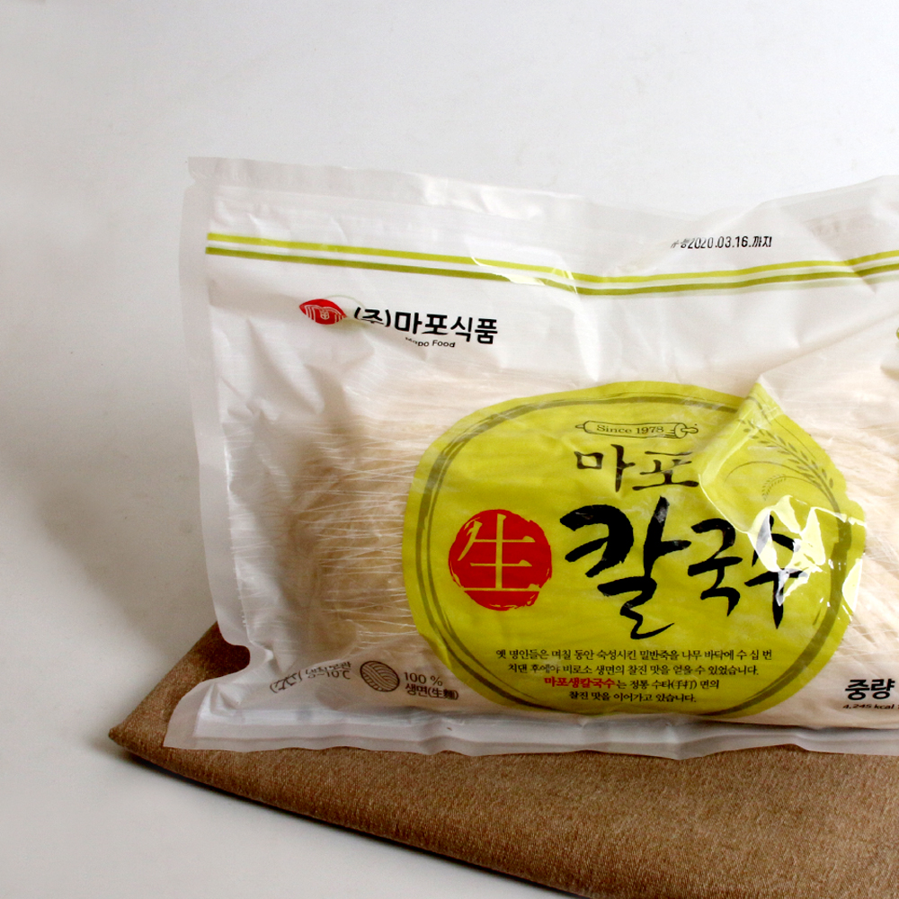 마포식품 생 칼국수 (벌크, 수제비, 칼국수면, 사리면, 국수집 도매) 1.5kg : 유창몰