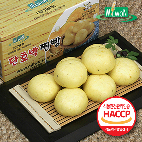 [밀원본가] 안흥단호박찐빵 25개 1박스(1.6kg) : 아토피맘