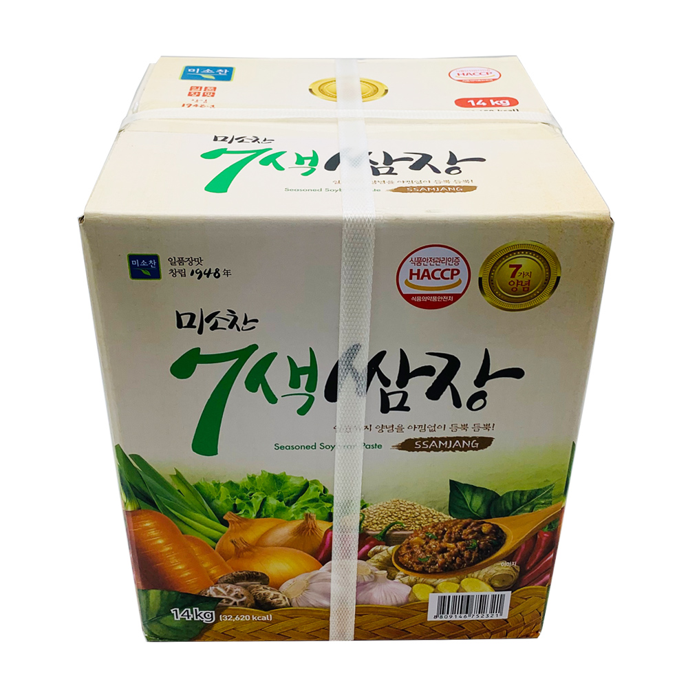 미소찬 7색쌈장 14kg 칠색쌈장 업소용 대용량 : 참참참식자재