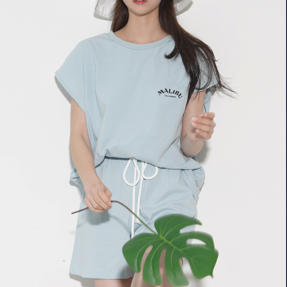 말리부 나시 트레이닝 팬츠 세트 : 유라피네