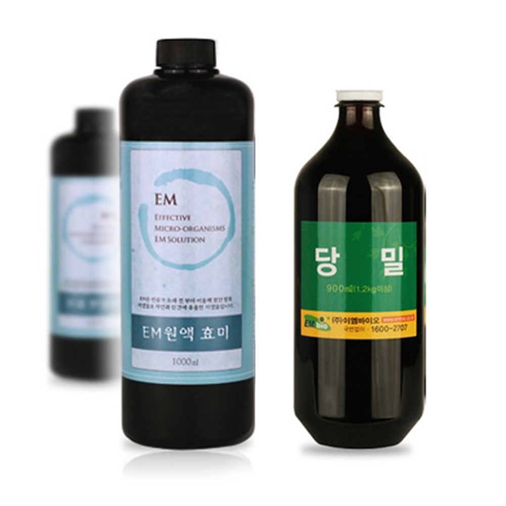 이엠(EM) 원액 1리터(2개)+당밀 1.25Kg : 필레오샵