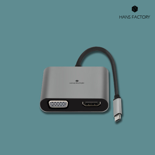 4IN1 USB3.1 C타입 멀티허브 젠더 컨버터 RGB HDMI 애플맥북프로 LG 삼성 DOCK 독 : 한스 팩토리