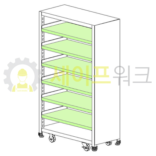 ㈜ 에스엔에스 전면오픈형 고정적치대 SR-BM6R 1100X500X1840 ( 완전 무료배송!! 대량상담!! ) : 세이프워크몰