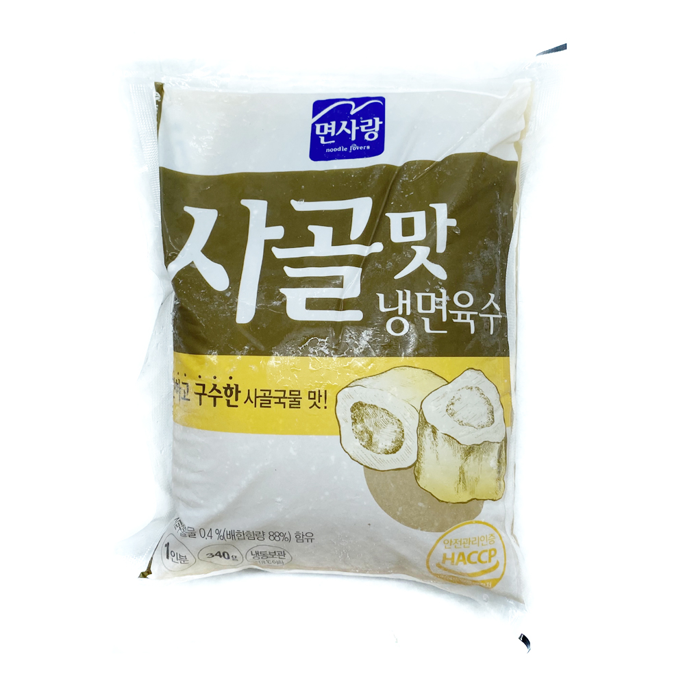 +면사랑 사골맛 냉면육수 340g : MMMALL