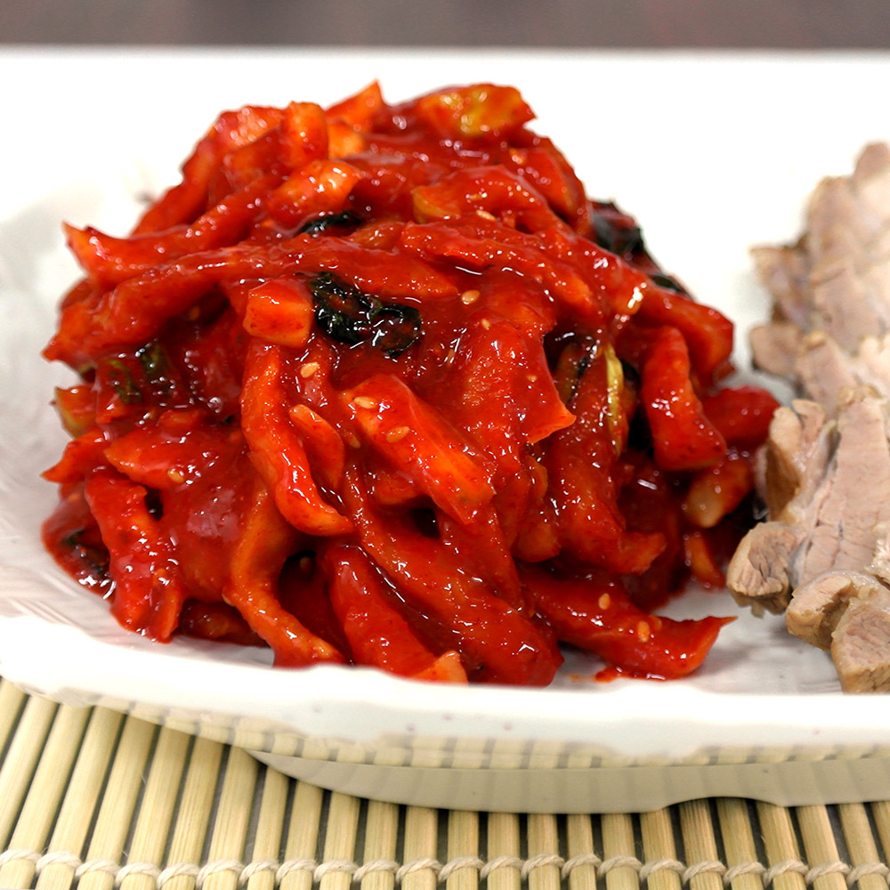보쌈무김치 5kg / 100% 국산생무 전문점용 보쌈 수육 족발 육류와 환상궁합 : 오도독 에프앤씨