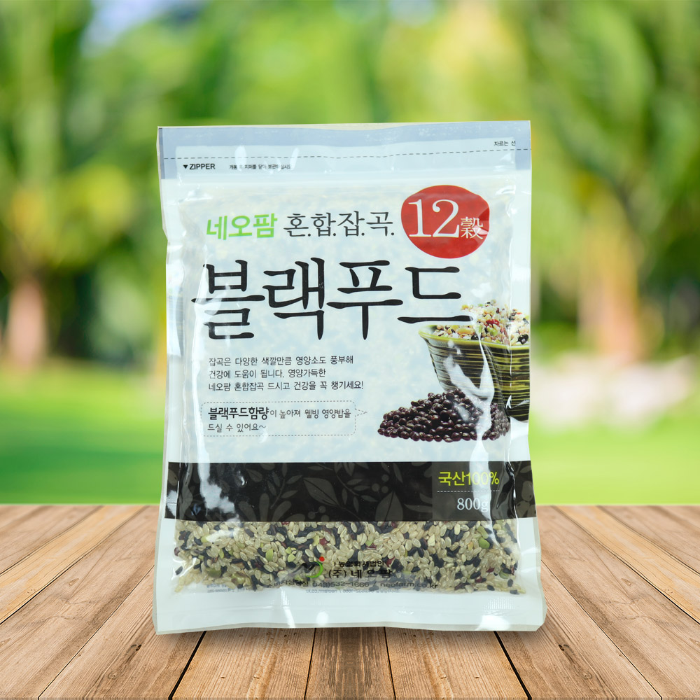 미미가 국내산 블랙푸드 혼합잡곡 12곡 800G x 1팩  /nf : 우리존농산