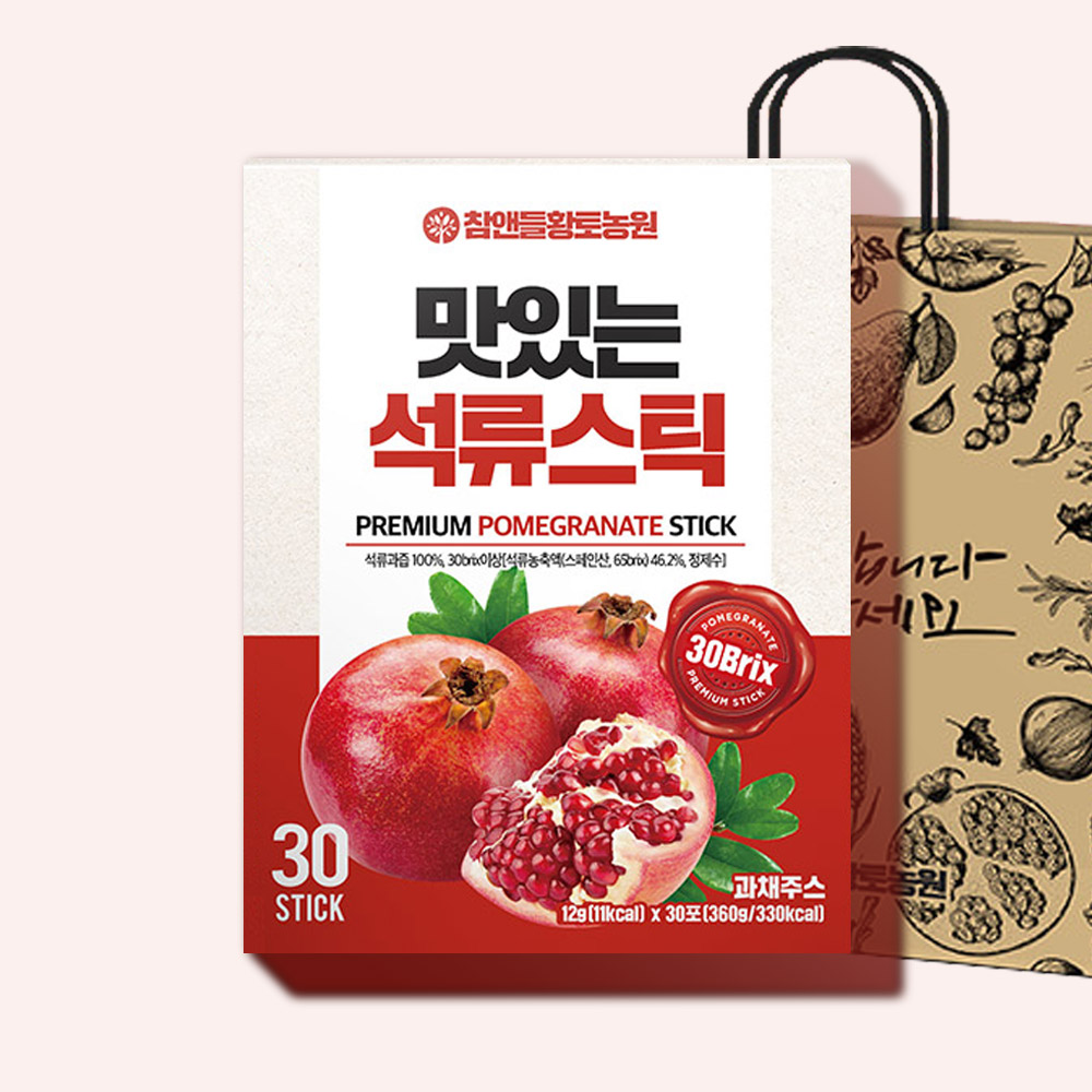 100% 석류즙 원액 스틱 1박스 30포 : 푸르담