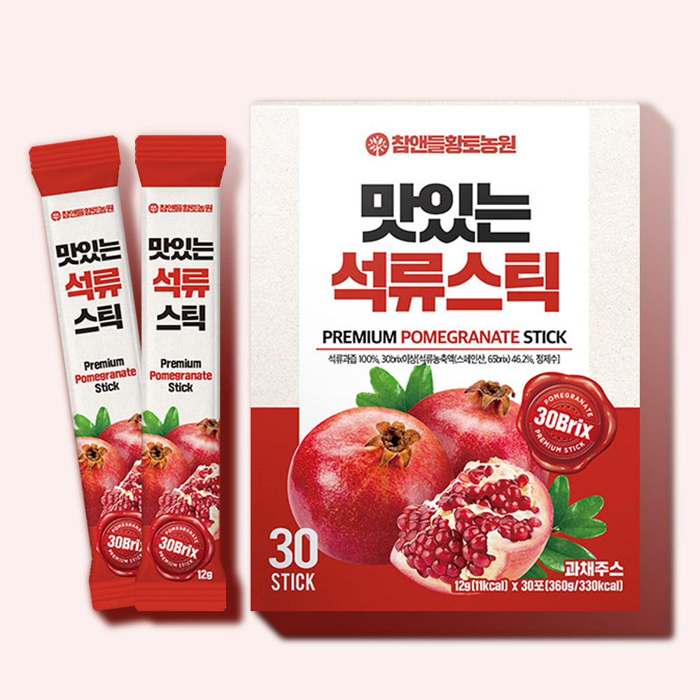 100% 석류즙 원액 스틱 1박스 30포 : 푸르담