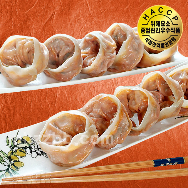 안흥찐빵마을/쫄깃 풍부한 맛 금바위 감자손만두1.5kg 약50개(고기 김치)잎새만두 : 안흥찐빵