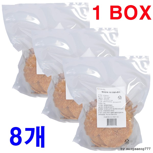 한국라이스 찹쌀 누룽지 1kgx8개 간편식 간식 죽 : 환웅팜