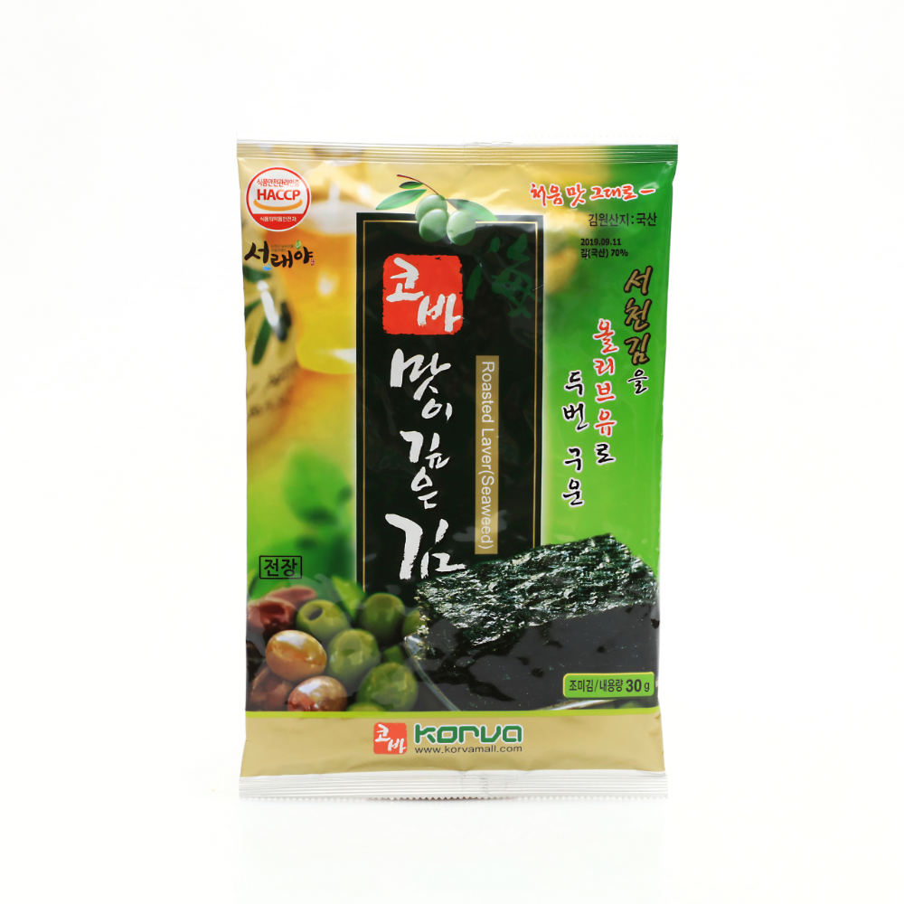 코바 맛이 깊은 전장 김 [30gx9봉] : 코바식품 공식스토어
