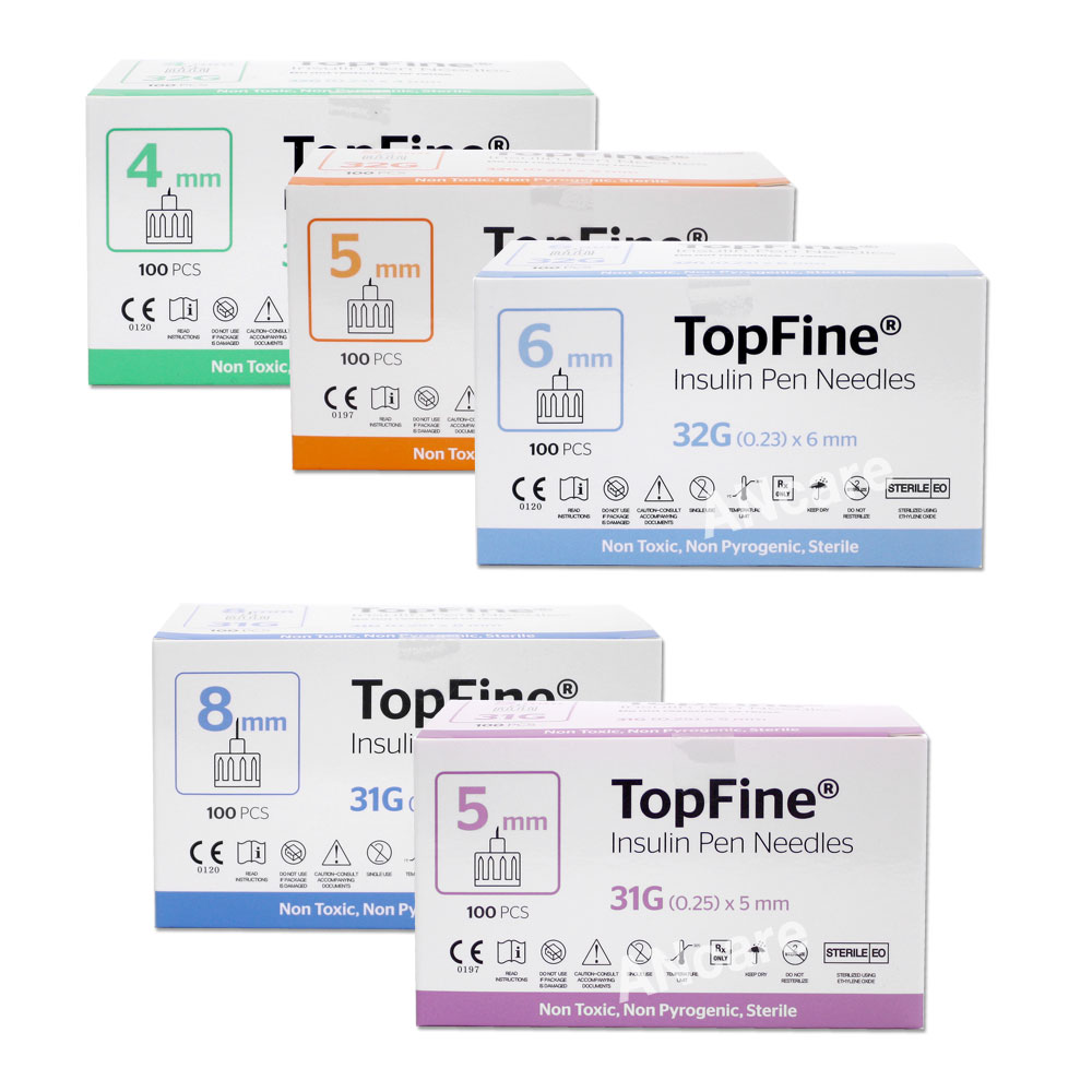 탑파인 인슐린 펜니들 1박스 100개입 4mm/5mm/6mm/8mm : 안스케어