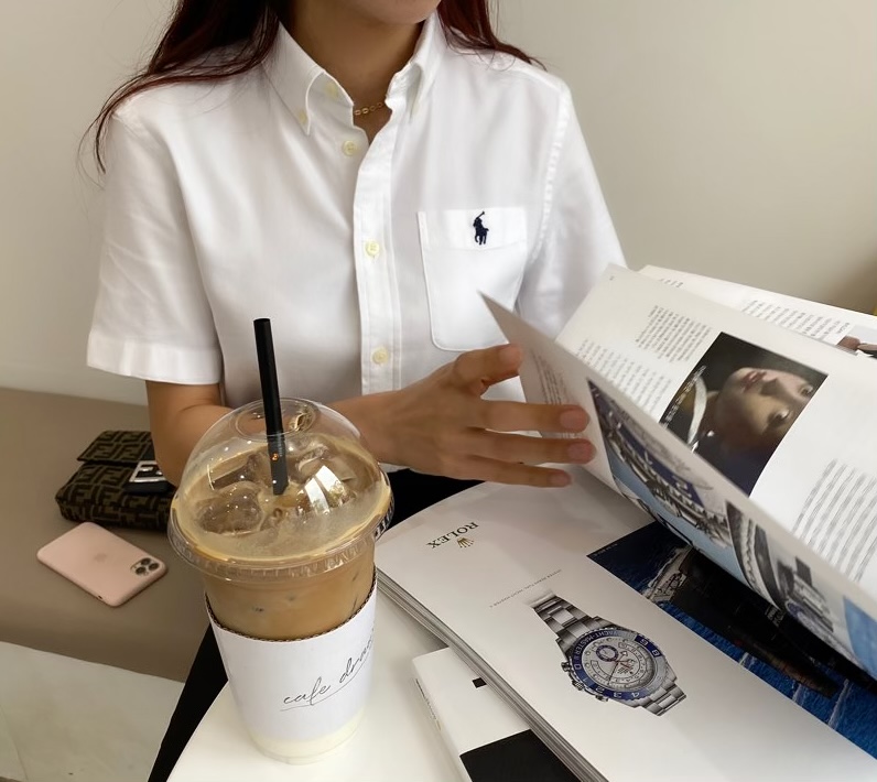 폴로랄프로렌 포켓 반팔 셔츠(화이트) : 바이찬스