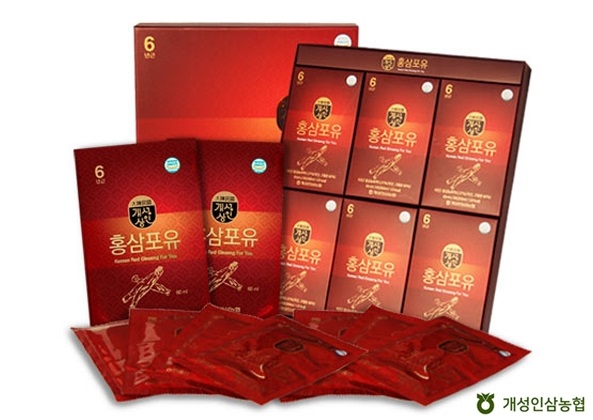 개성상인 면역력증진 6년근 홍삼포유 개성인삼농협 60ml x 30포 : 건강튜브