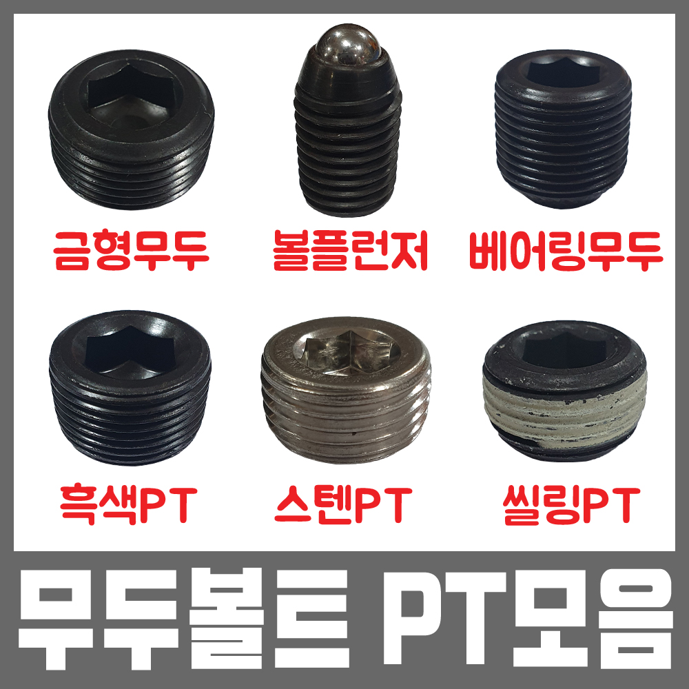 무두볼트 일반 PT 1/8 : 비에스티몰