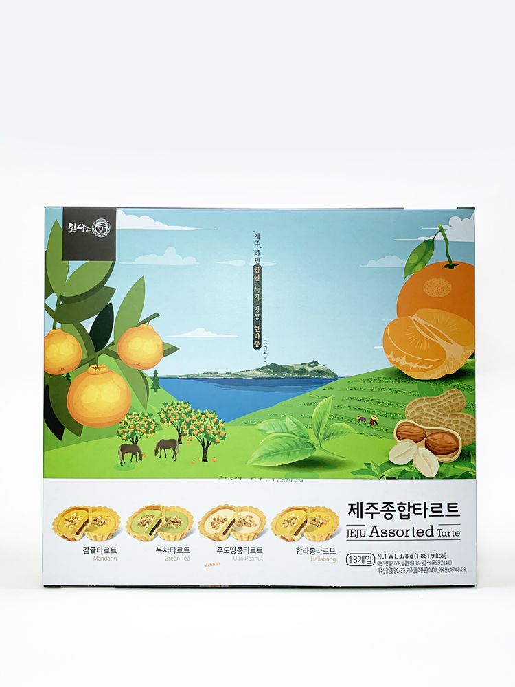 (1+1)탐나는 제주 종합타르트(10입-감귤, 녹차, 땅콩, 한라봉) : 제주 플래닛