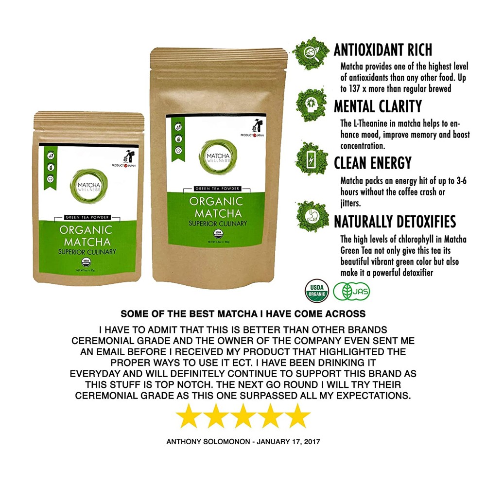 말차 웰니스 그린 티 파우더 Matcha wellness Green Tea Powder 30g : 514 굿즈