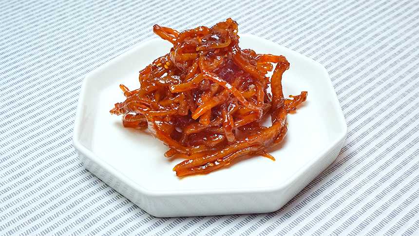 맵지않고 부드러운 백 진미채볶음 진미채무침 오징어채 반찬 130g : 박쌤찬방