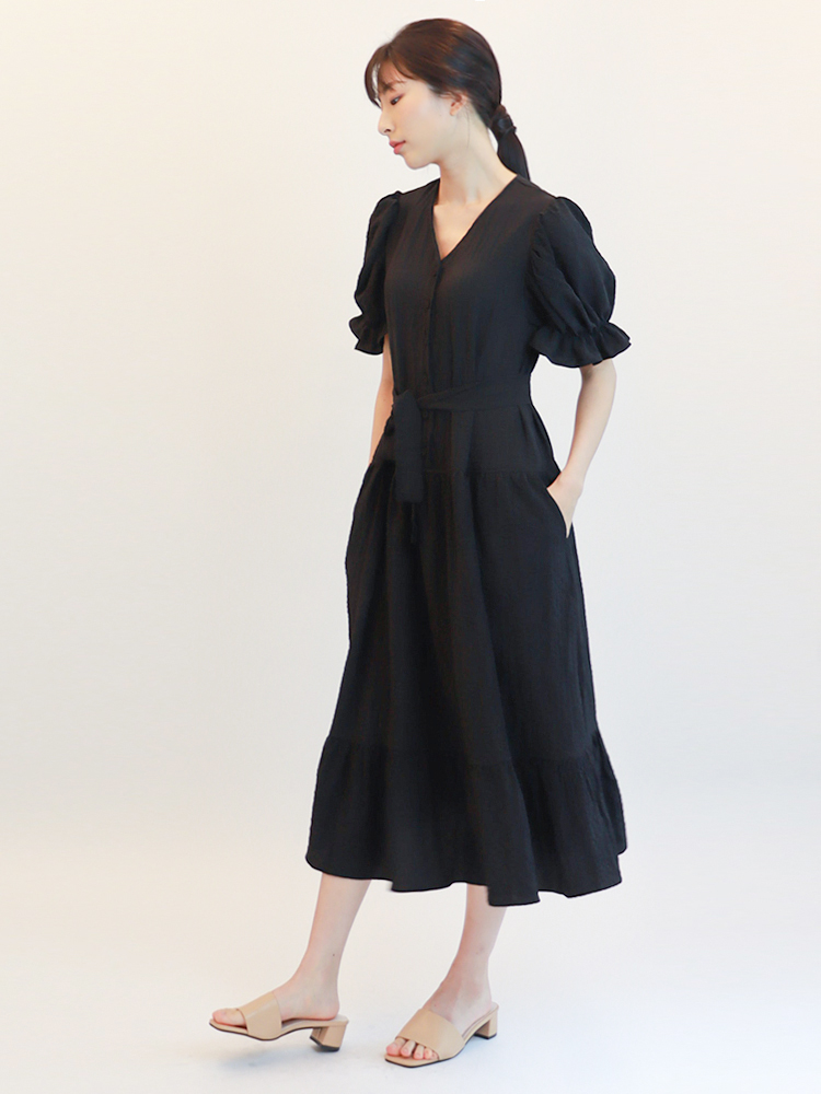 [몬티스] 몽상원피스 블랙/ Mongsang Dress in Black : 몬티스