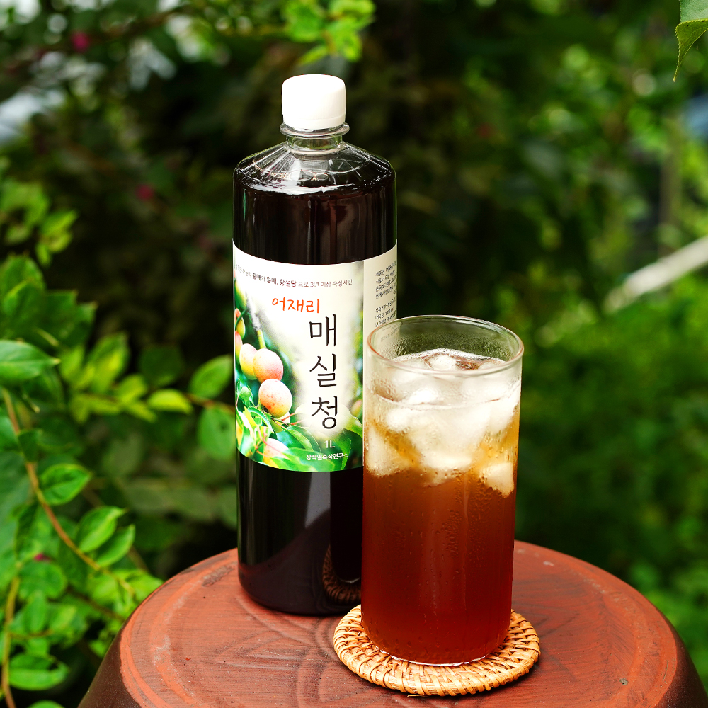 어재리 매실청 1,000ml 무농약 3년숙성 황매 성적서공개 : 장석열흑삼