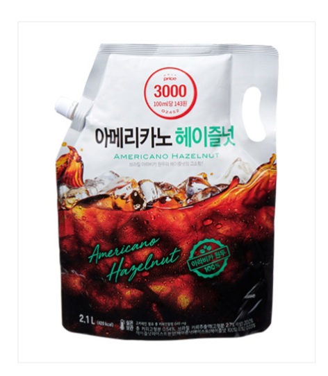 온리프라이스 아메리카노 헤이즐넛 only 2100ml 대용량 액상커피 : 코코딜리 분당용인