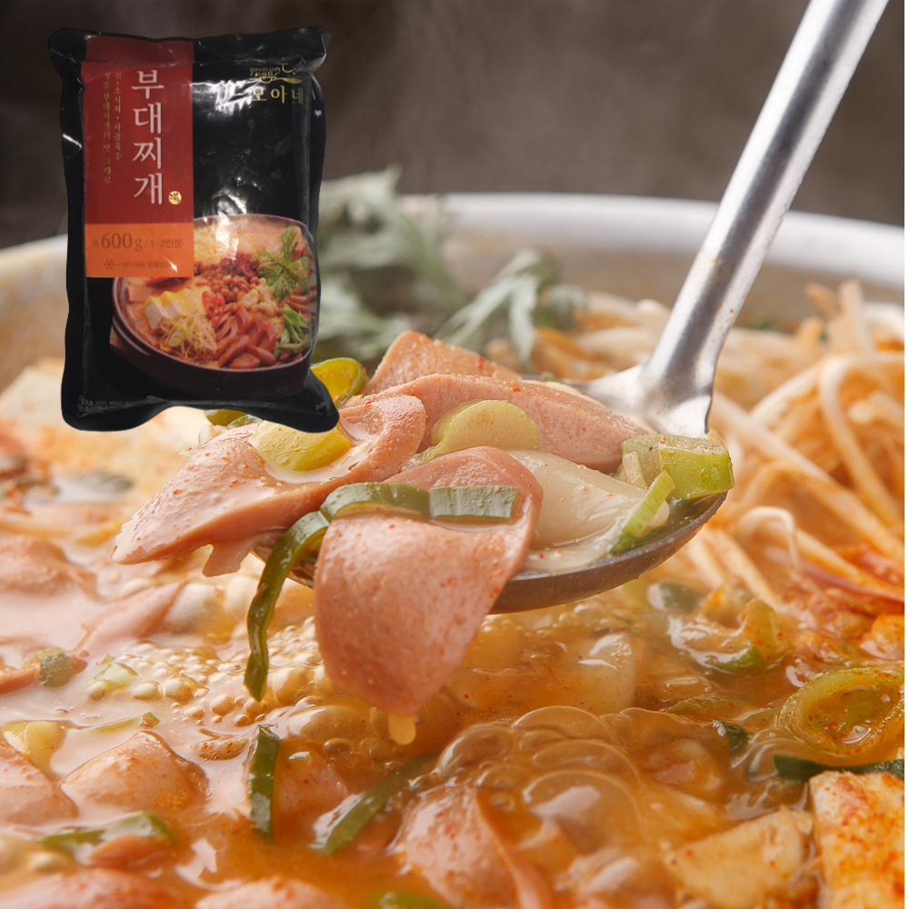 다모아 모아네 부대찌개 600g 1인 부대찌게 한끼 자취 식당 가정 식사 : 웰테이스트
