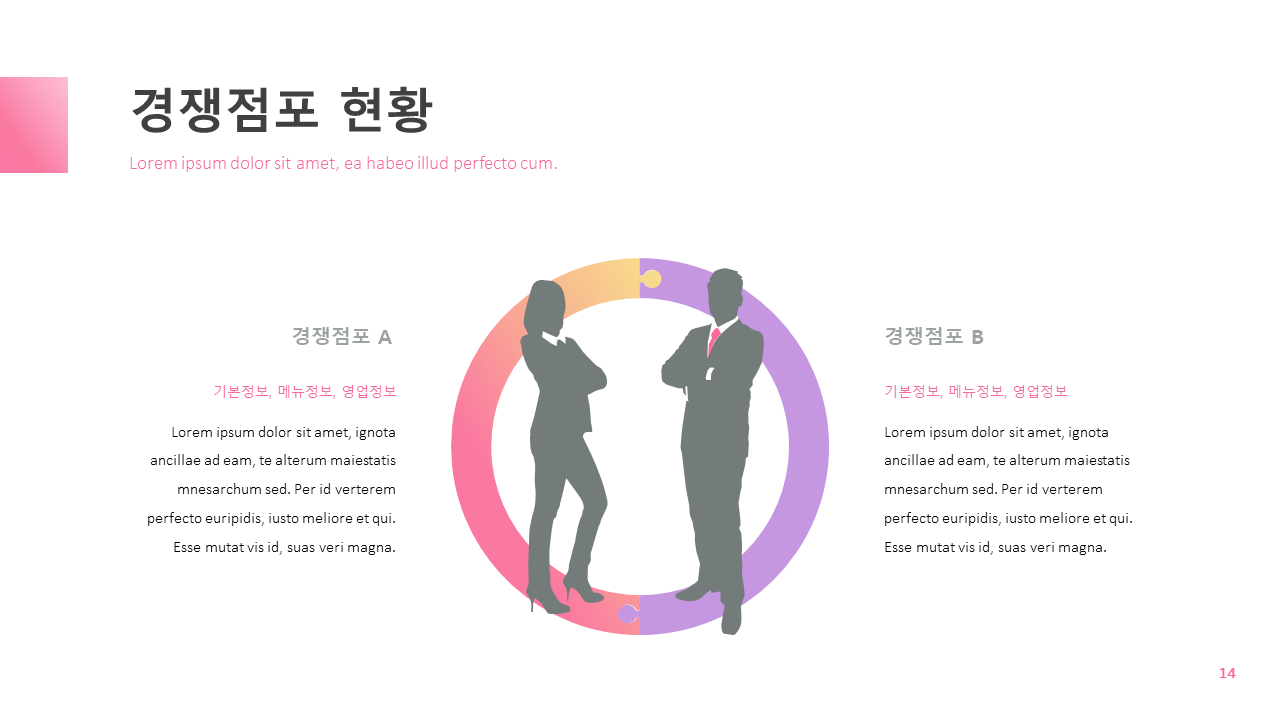 마카롱 쿠키 전문점 회사소개서 PPT 템플릿 : 엑셀공작소