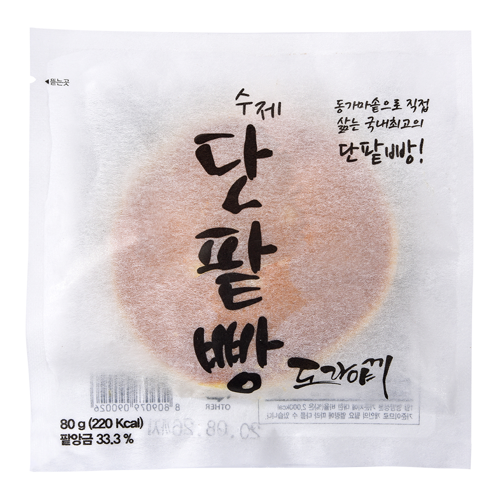 푸짐한 밤팥앙금 국민간식 단팥빵 도라야끼 빅사이즈 80g x 10개입 : 럭키가든