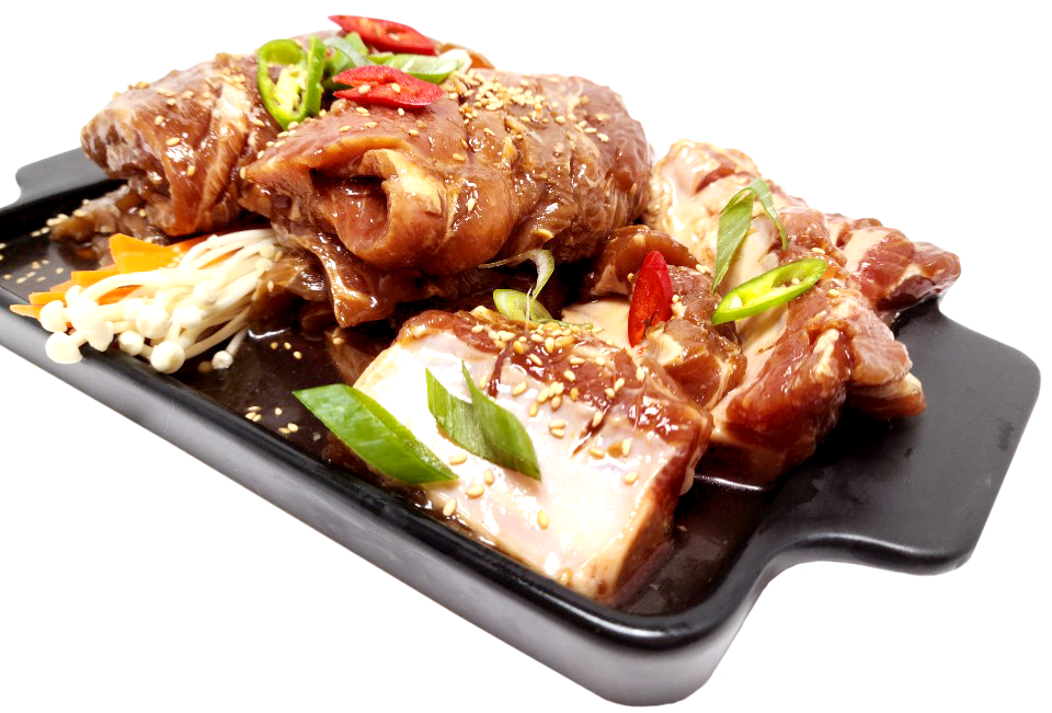 뼈있는 양념돼지갈비 (4kg 10대) 국내산 한돈 수제 숯불 이동갈비 설 명절 선물세트 : 하남이조