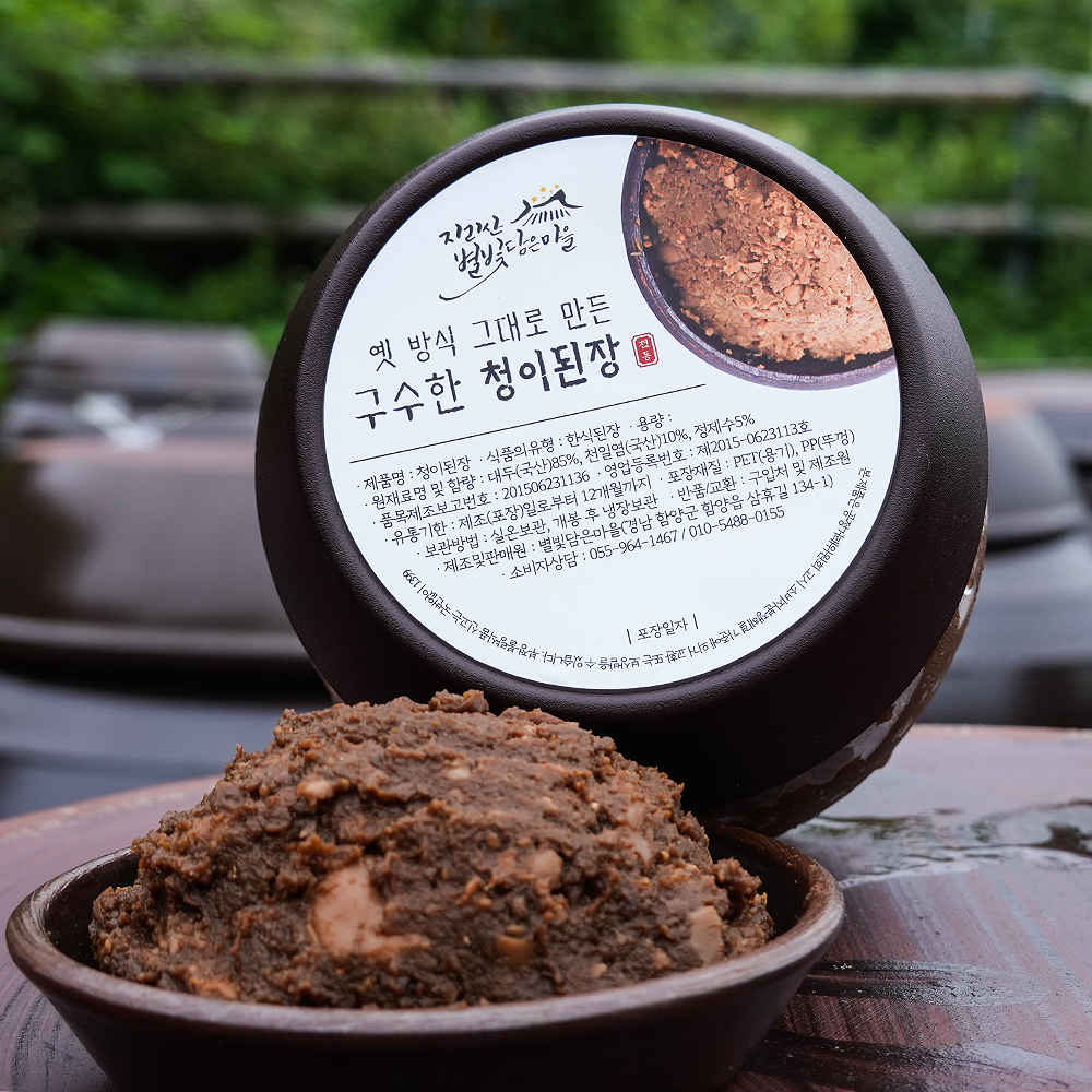 별빛담은마을 지리산 함양 3년숙성 구수한 재래식 시골된장 집된장 청이된장 : 별빛담은 마을