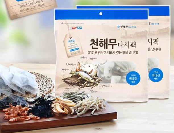매운탕육수 잔치국수 칼국수 육수 만들기 다시마 멸치 다시마팩 천해무 다시팩(선물용30팩) : 동이스토리