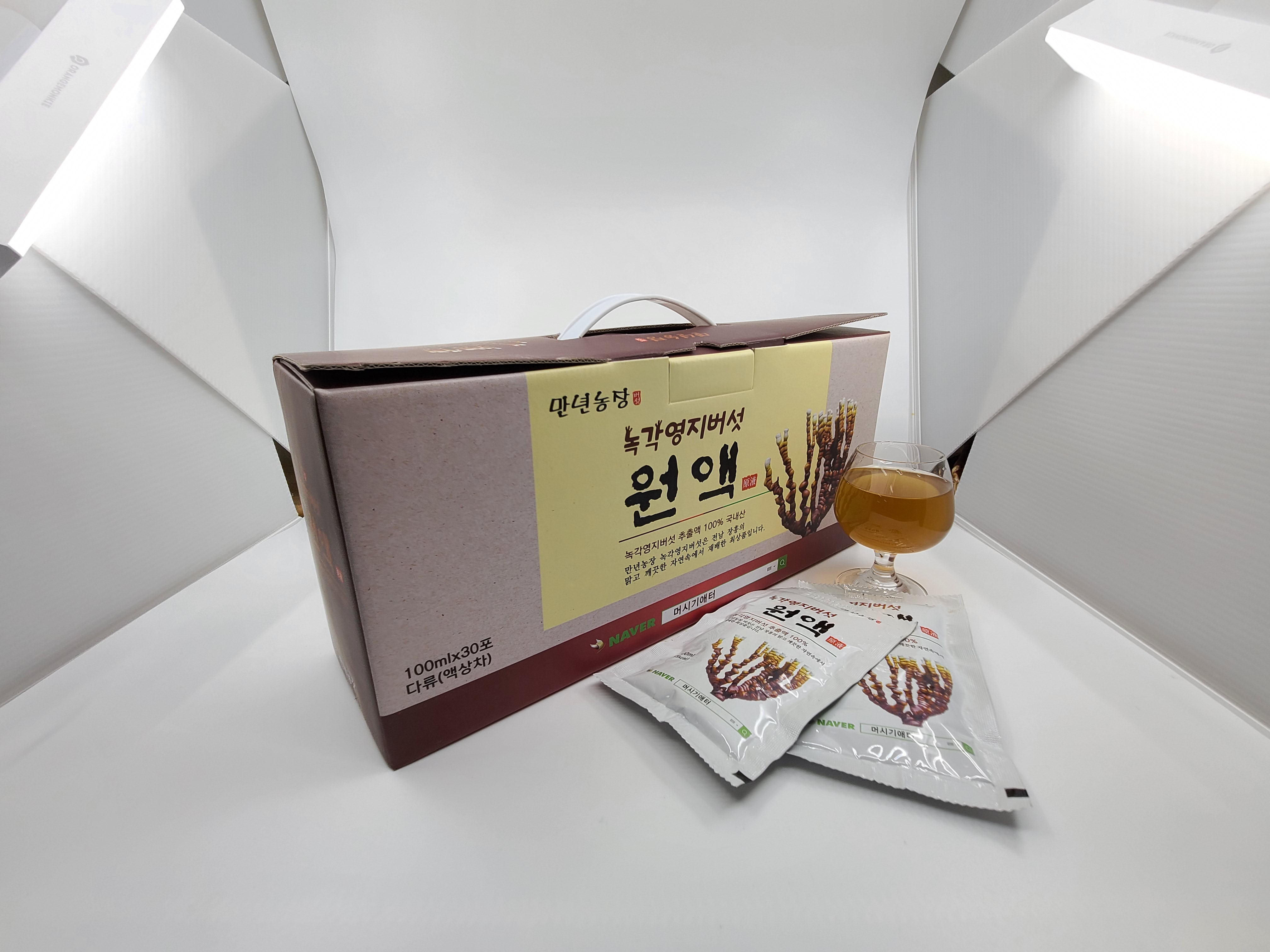 녹각영지버섯엑기스 100ml 30개 : 만년애농장