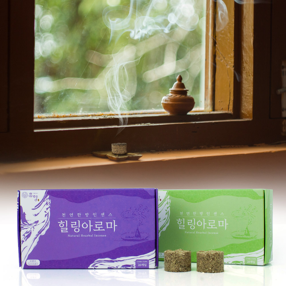 천연허브인센스 힐링아로마 2종 쑥향 , 라벤더향 중 택 (20개입/박스) : 고메창고