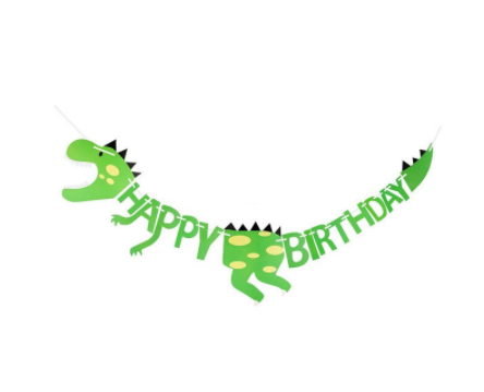 공룡 생일 가랜드, 남자 아이 생일파티 접시 컵 세트 : 소소한파티