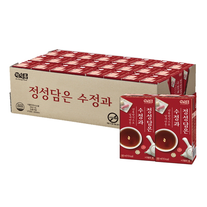 정식품정성담은 수정과 190ml x 24 / 최소구매 2 : 베프클럽