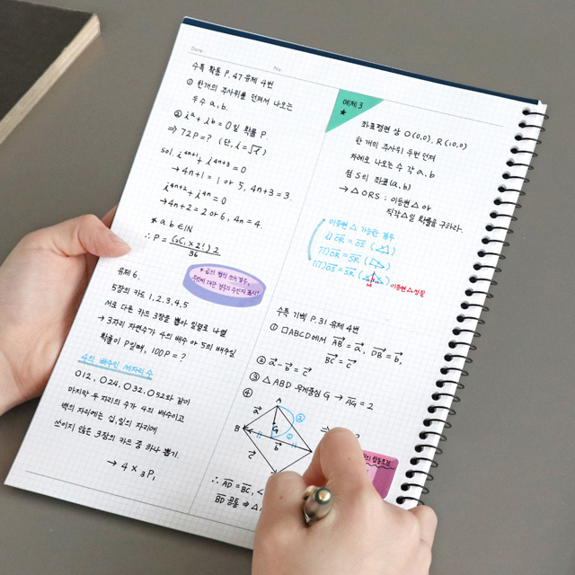 아이코닉 베이직 노트 01 LIGHT BEIGE(라인) 공책 : 올로르