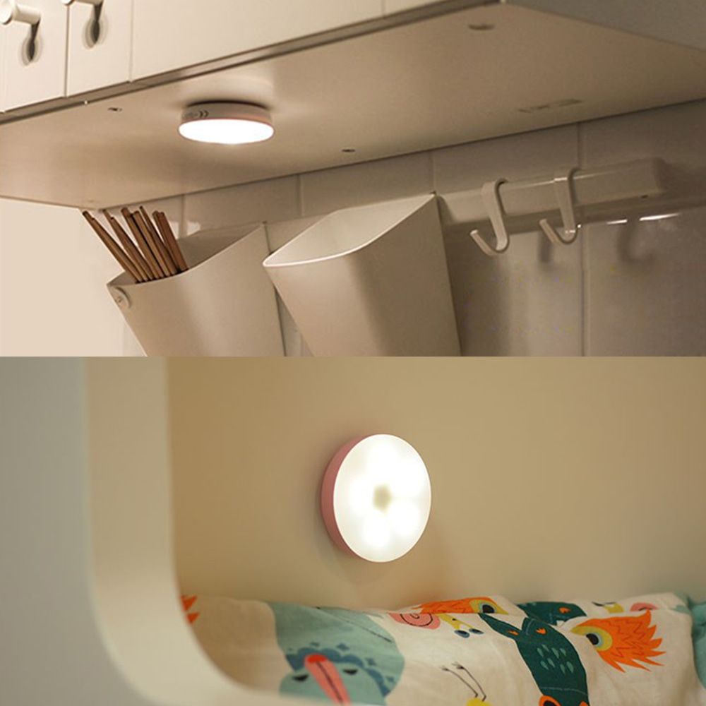 1+1 무선 LED 아이방 무드등 수면등 수유등 취침등 간접 붙이는 충전식 밝기 조절 미니 조명 : 리빙엘라