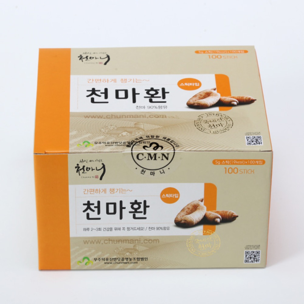 천마니 천마환 스틱 5gx100포 저온 숙성 건조 무농약 친환경 무주 생 천마 건강환 : 좋은님