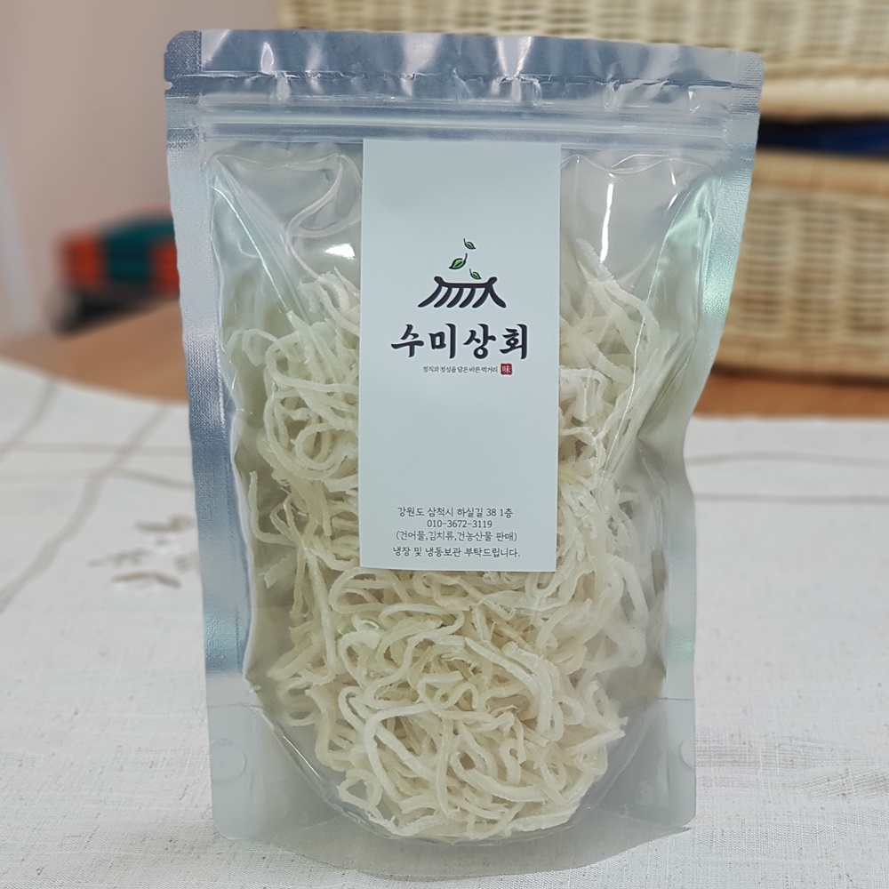 삼척수미상회 최상품 국내가공(주문진) 진미채 홍진미 백진미 200g : 삼척수미상회