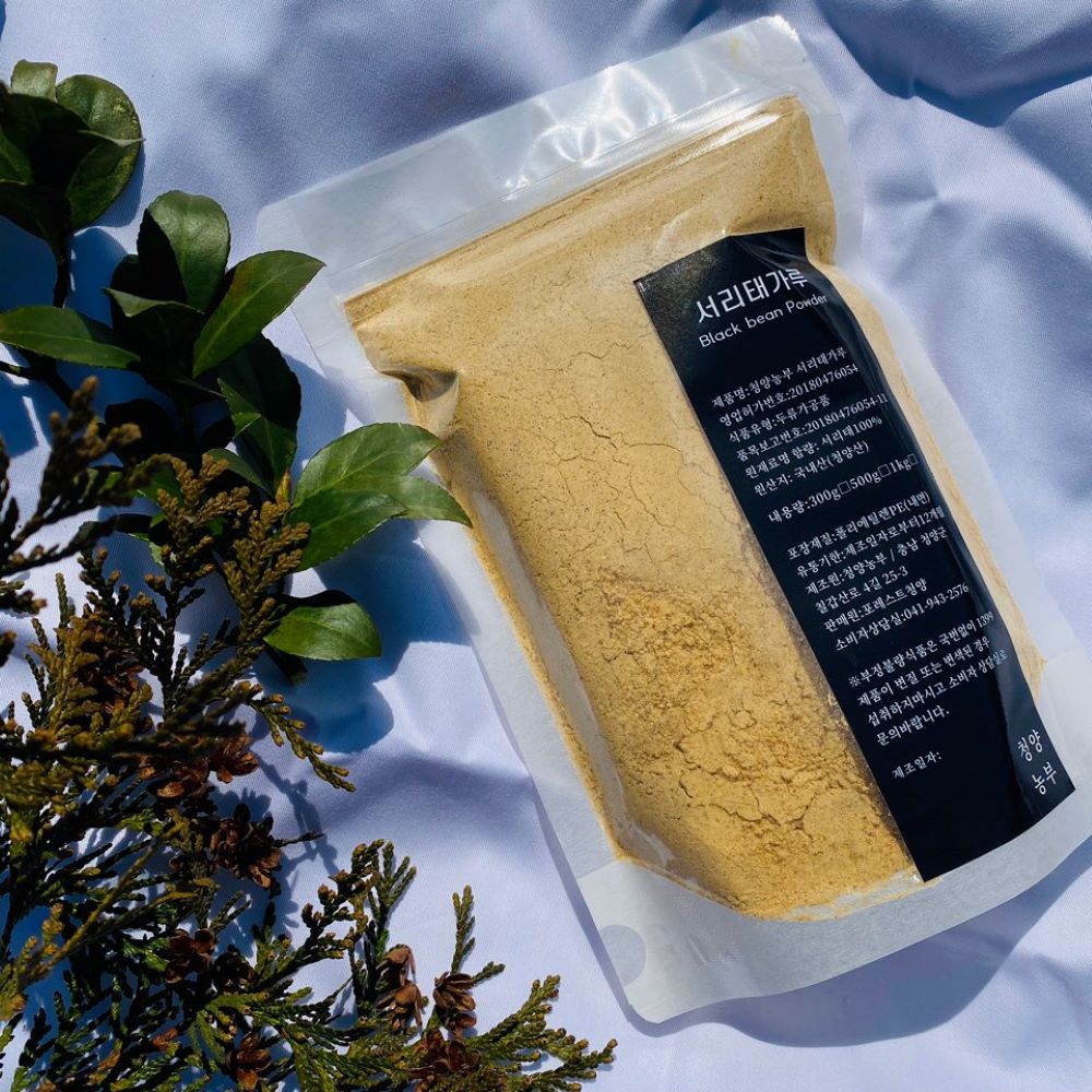 국내산서리태 청양농부 국산서리태분말 고소한 검정콩 서리태가루 300g,500g,1kg : 청양농부방앗간