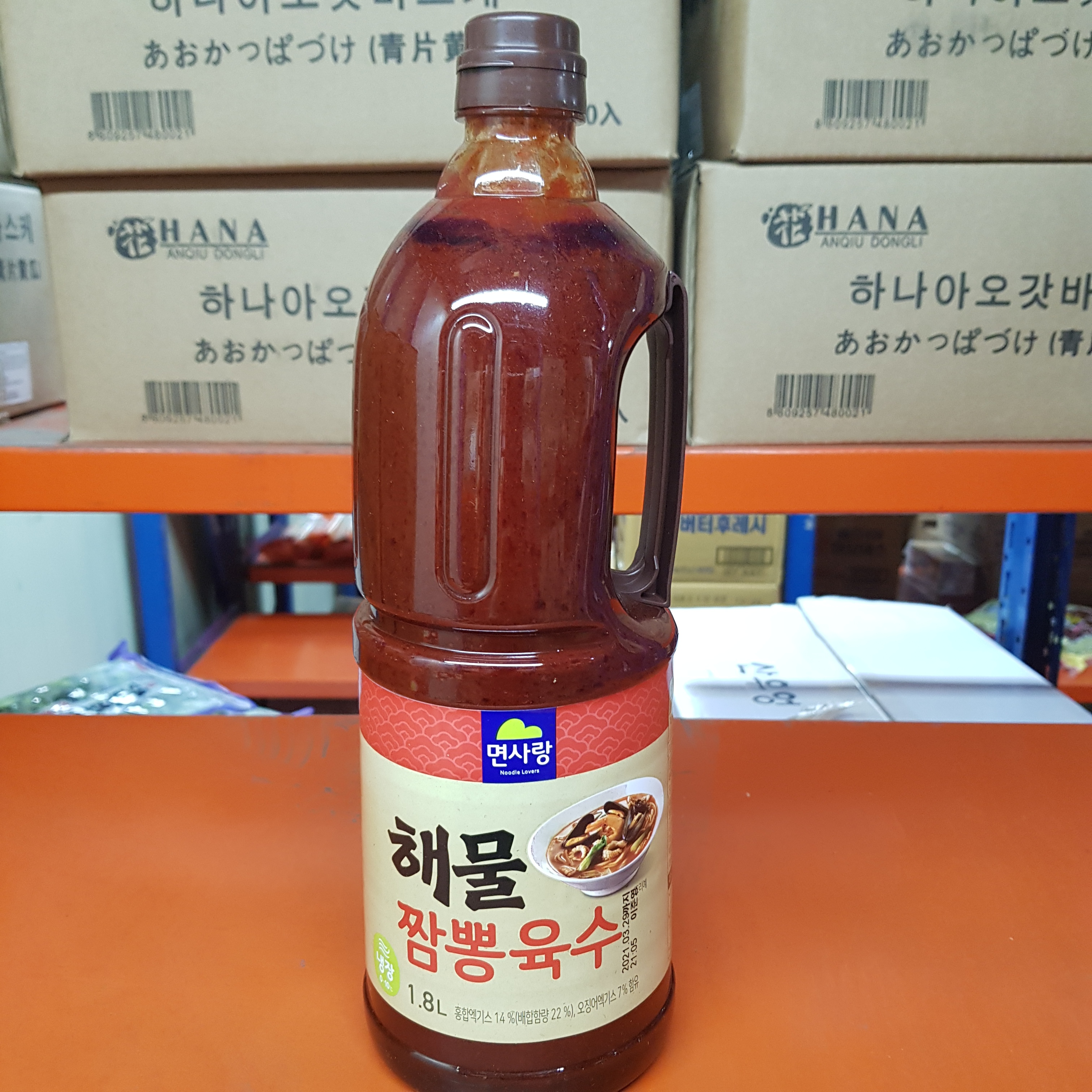 면사랑 짬뽕 육수 1.8L 10배농축 매운짬뽕 용 : daily 델리푸드